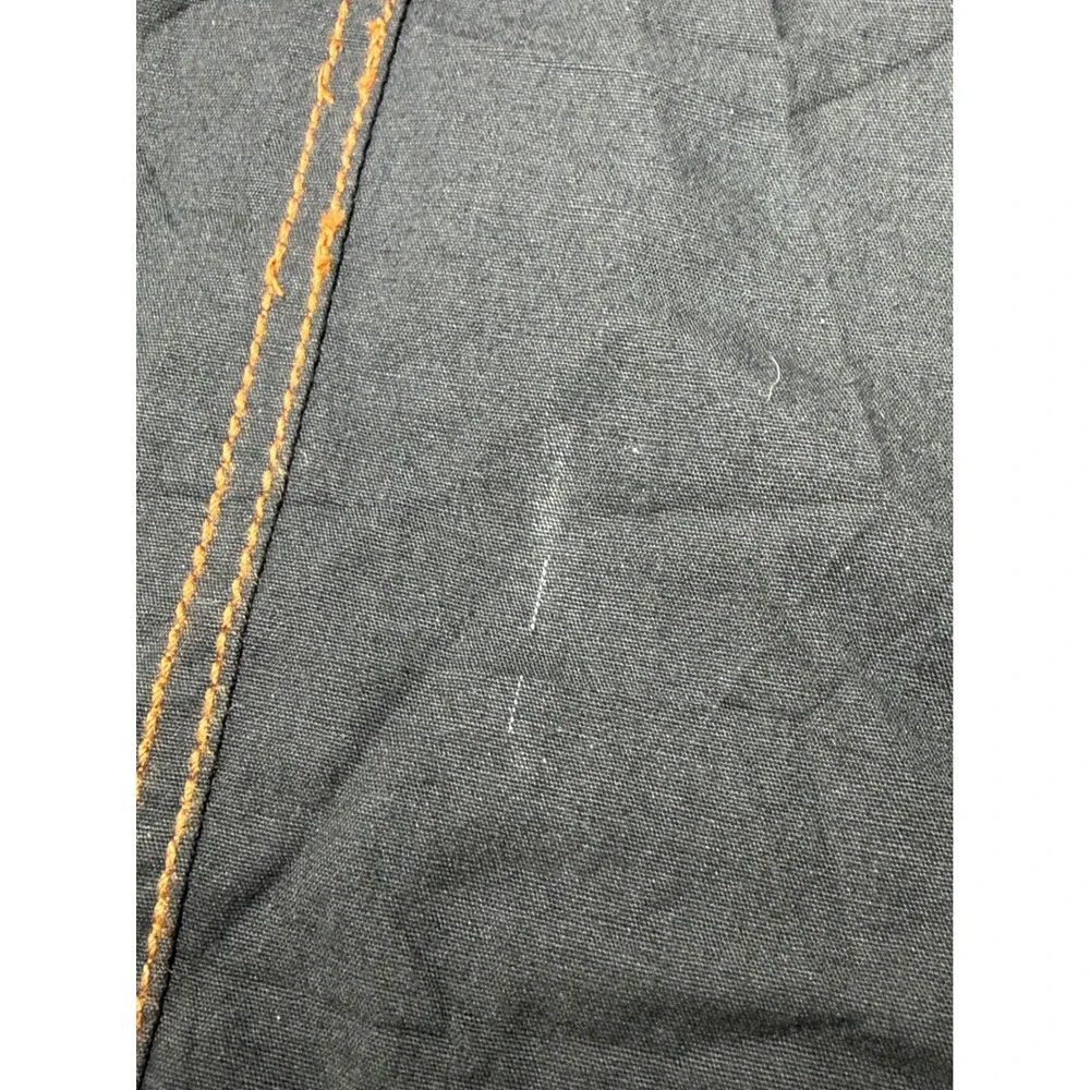 Rock Roll-n-Soul Button Down Mens Large Black Snakeskin Collar Contrast Stitch